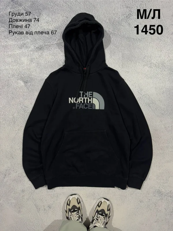 The North Face худі чорне - black, розмір M