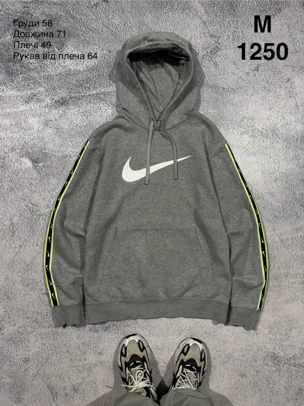 Nike худі сіре - grey, розмір M