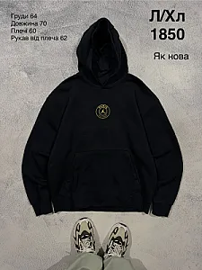 Nike Jordan худі Paris Saint-Germain чорне - black, розмір L - фото 1