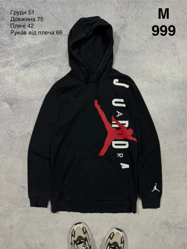 Nike Jordan худі чорне - black, розмір M