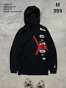 Nike Jordan худі чорне - black, розмір M - фото 1
