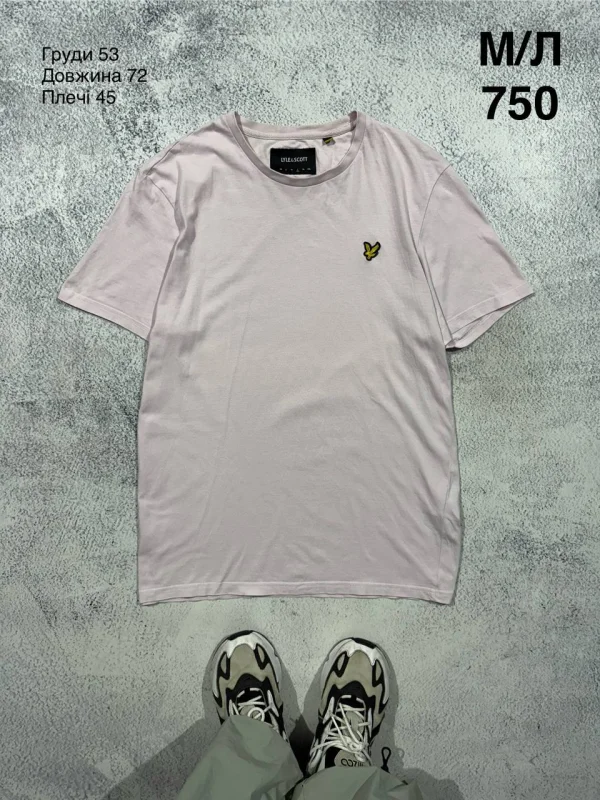 Lyle & Scott футболка світло-рожева - pink, розмір M