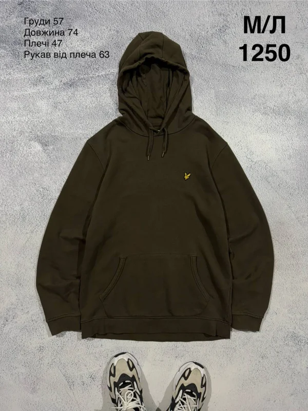 Lyle & Scott худі оливкове - green, розмір M