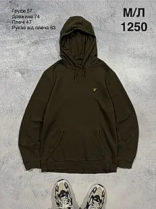 Lyle & Scott худі оливкове - green, розмір M - фото 1