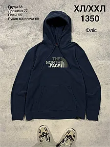 The North Face флісове худі темно-синє - blue, розмір XL - фото 1