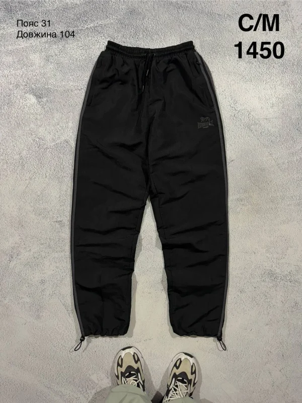 Lonsdale спортивні штани чорні - black, розмір S
