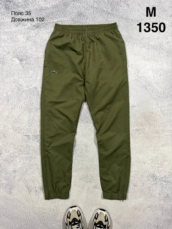 Lacoste спортивні штани оливкові - green, розмір M