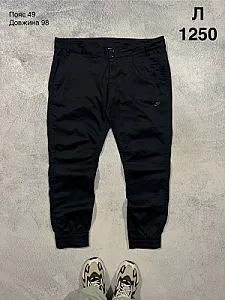 Nike штани чорні - black, розмір L - фото 1