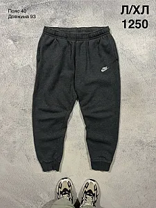 Nike спортивні штани темно-сірі - grey, розмір L - фото 1