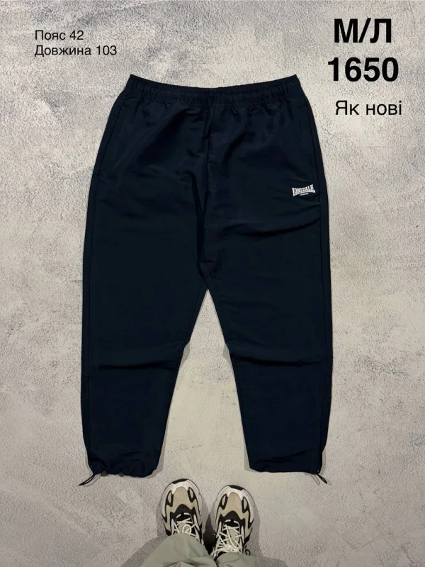 Lonsdale штани чорні - black, розмір M
