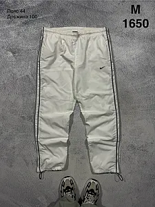 Nike спортивні штани білі - white, розмір M - фото 1