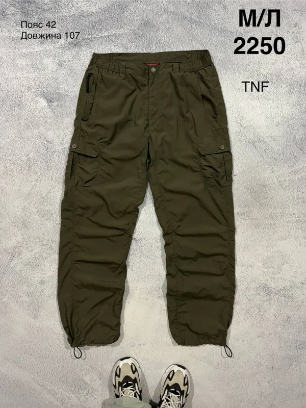 The North Face карго-штани оливкові - green, розмір M