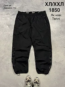 Nike спортивні штани чорні теплі - black, розмір XL - фото 1