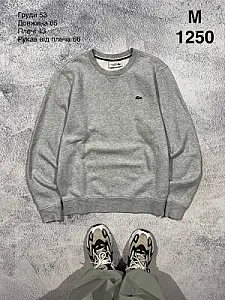Lacoste світшот сірий - grey, розмір M - фото 1
