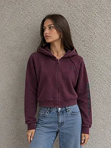 Under Armour зіп-худі бордове - red, розмір S - фото 1