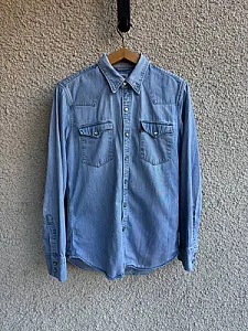 Levi's сорочка блакитна - light_blue, розмір S - фото 2