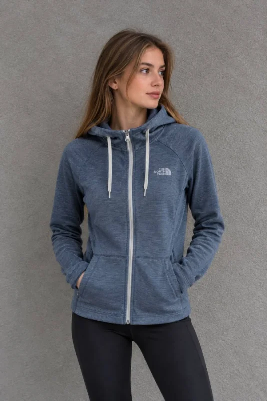 The North Face зіп-худі синє - blue, розмір XS