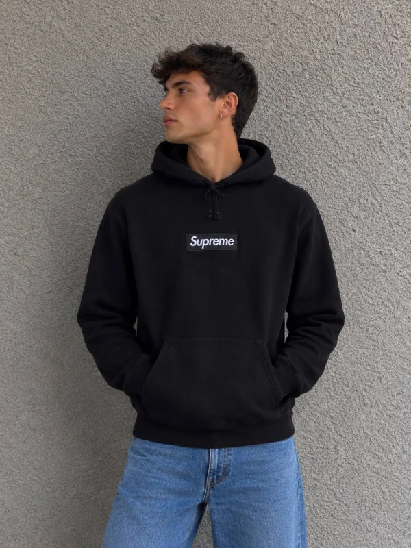 Supreme Box Logo чорне - black, розмір M