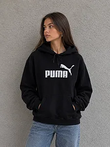 Puma худі чорне - black, розмір M - фото 1