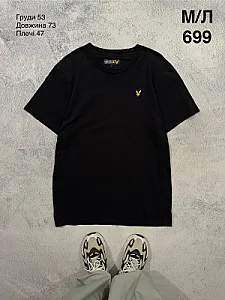 Lyle & Scott футболка чорна - розмір M - фото 1