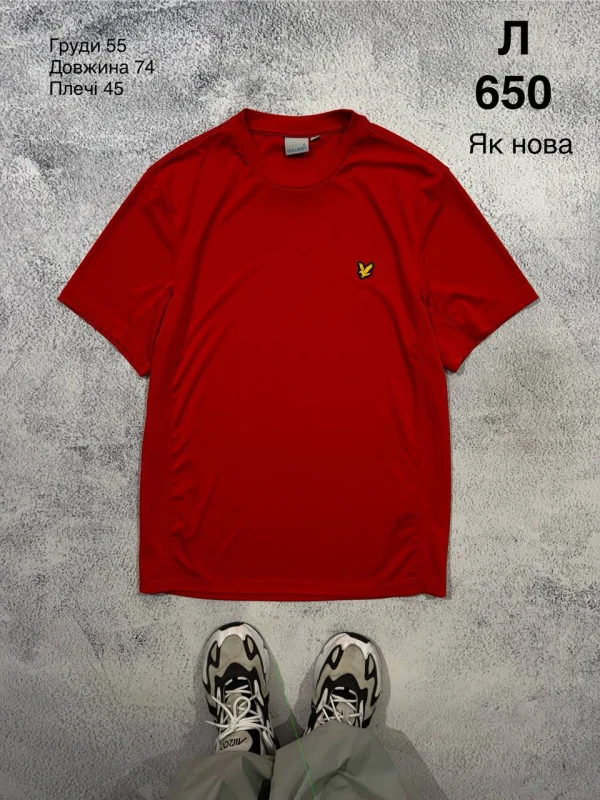 Lyle & Scott футболка червона - розмір L