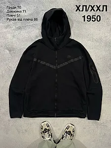 Nike худі на блискавці чорне - розмір XL - фото 1