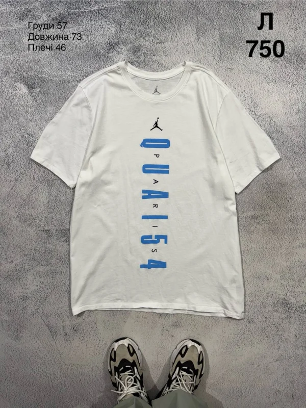 Nike Jordan футболка Quai 54 біла - розмір L