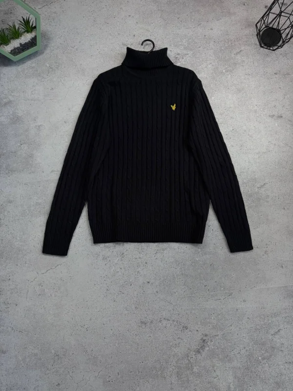 Lyle & Scott светр-гольф чорний - розмір L