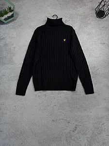 Lyle & Scott светр-гольф чорний - розмір L - фото 1