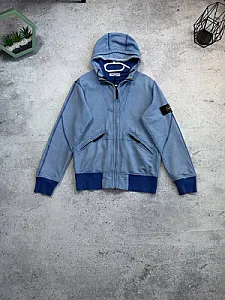 Stone Island вінтажне зіп-худі блакитне - розмір S - фото 1