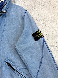 Stone Island вінтажне зіп-худі блакитне - розмір S - фото 4