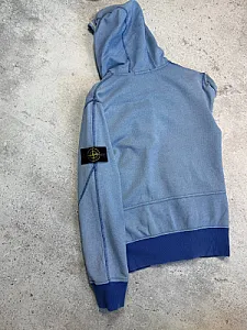 Stone Island вінтажне зіп-худі блакитне - розмір S - фото 5