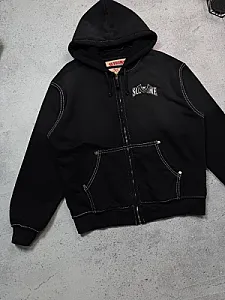 Supreme x True Religion зіп-худі чорне - розмір S - фото 2