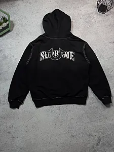 Supreme x True Religion зіп-худі чорне - розмір S - фото 3