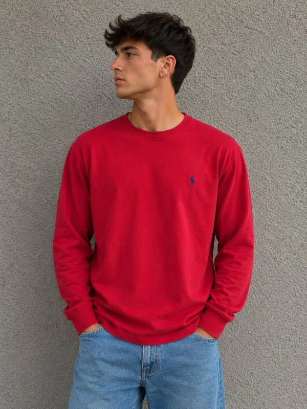 Ralph Lauren лонгслів червоний - розмір XL