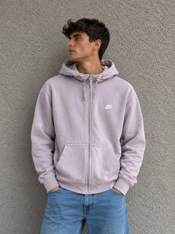 Nike зіп-худі бузкове - розмір M