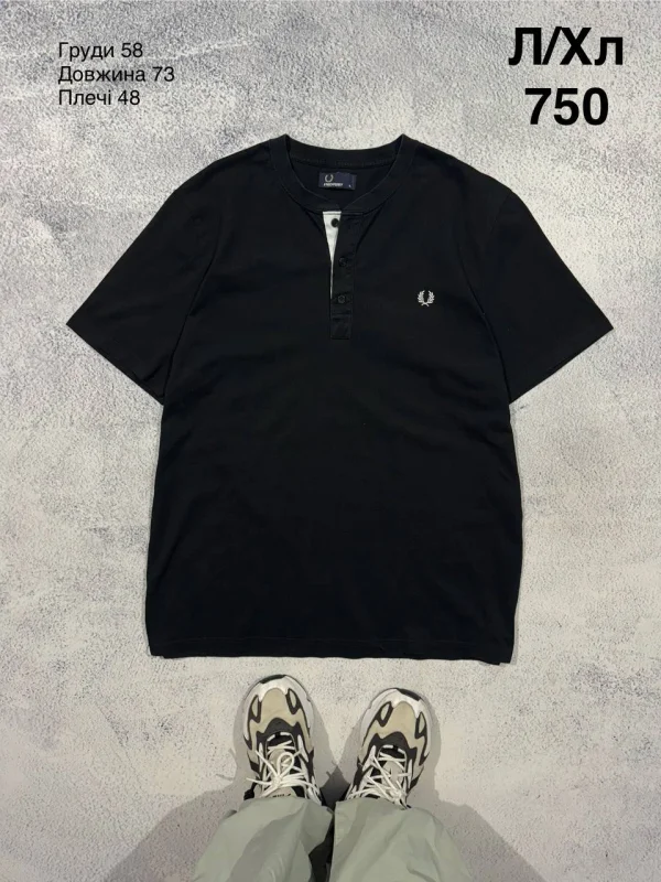 Fred Perry чорне поло - розмір L
