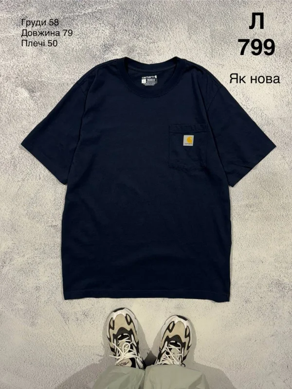 Carhartt WIP Carhartt футболка темно-синя - розмір L