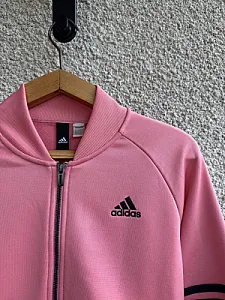 Adidas бомбер рожевий - розмір S - фото 3