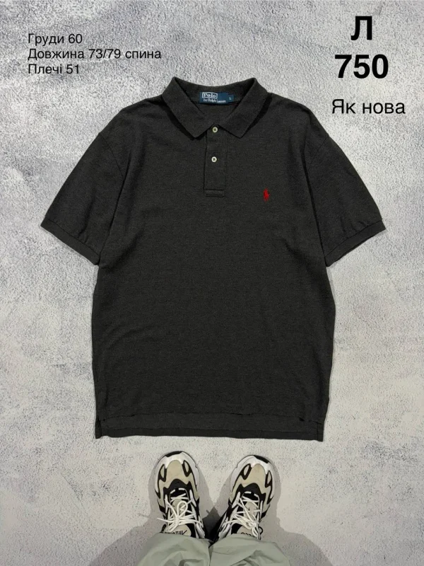 Polo Ralph Lauren поло чорне - розмір L