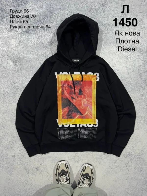 Diesel щільне чорне худі - розмір L