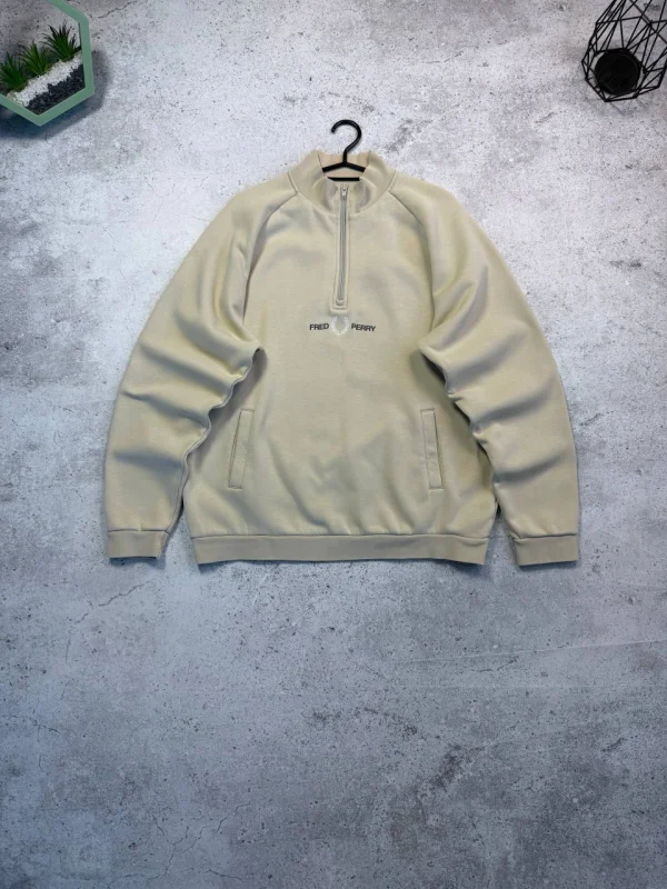 Fred Perry полузіп бежевий - розмір L