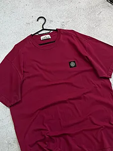 Stone Island футболка бордова - розмір XL - фото 3