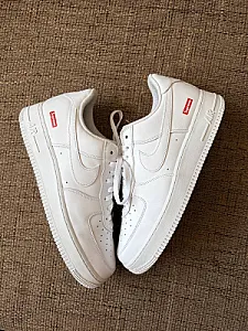 Кросівки Nike Air Force 1 Low Supreme White - розмір 45 - фото 1