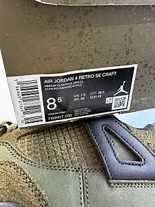 Кросівки Nike Air Jordan 4 Retro Se Craft Medium Green - розмір 42 - фото 6