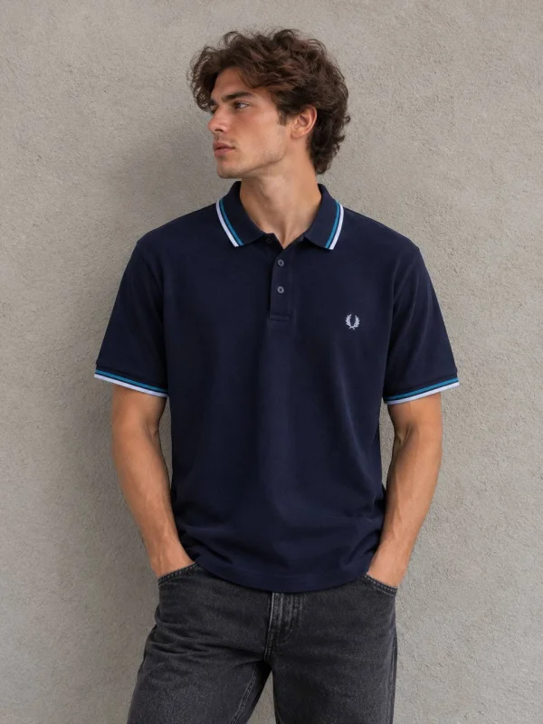 Fred Perry поло темно-синє - розмір 3XL