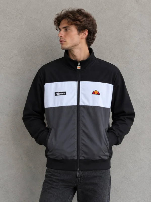 Ellesse вітровка чорно-біло-сіра - розмір S