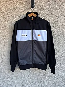 Ellesse вітровка чорно-біло-сіра - розмір S - фото 2