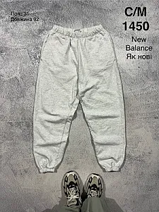 New Balance спортивні штани світло-сірі - розмір S - фото 1