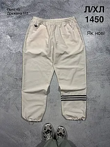 Adidas спортивні штани молочні - розмір L - фото 1